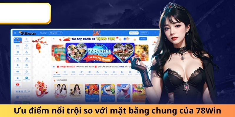 Ưu điểm nổi trội so với mặt bằng chung của 3D game tại 78Win